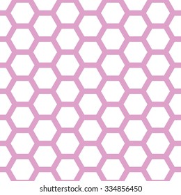 Seamless geometric pattern with honeycombs
