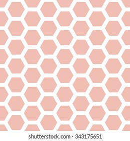 Seamless geometric pattern with honeycombs