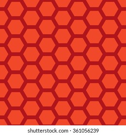 Seamless geometric pattern with honeycombs