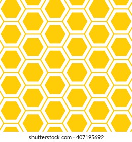 seamless geometric pattern with honeycombs Vector illustration