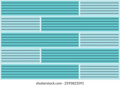 Seamless geometric pattern with horizontal striped blocks in shades of blue. A modern and minimal design, perfect for wallpapers, textiles, packaging, and digital backgrounds.