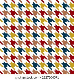 seamless geometric pattern with hounds tooth