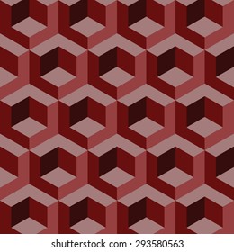 seamless geometric pattern of illusion background texture.