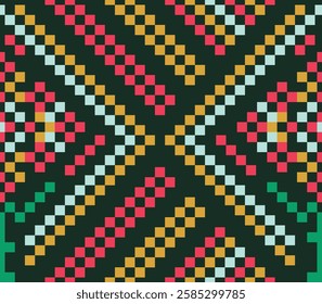 seamless geometric pattern illustration for textile print, wrapping paper, cover design