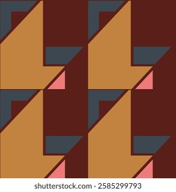 seamless geometric pattern illustration for textile print, wrapping paper, cover design