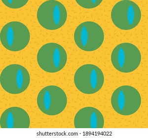 Seamless geometric pattern with the image of balls, peas, dashes, cat eyes. Vector design for great web banner, business presentation, brand package, fabric, print, wallpaper, postcard.
