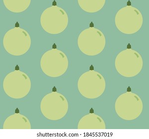 Seamless geometric pattern with the image of Christmas balls. Vector design for holiday web banner, business presentation, brand package, fabric, print, wallpaper, postcards.