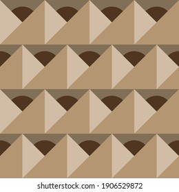 Seamless geometric pattern with the image of circles, squares, triangles. Vector design for web banner, business presentation, brand package, fabric, print, wallpaper, postcard.