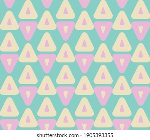 Seamless geometric pattern with the image of triangles, geometric shapes. Vector design for web banner, business presentation, brand package, fabric, print, wallpaper, postcard.
