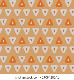 Seamless geometric pattern with the image of triangles, geometric shapes. Vector design for web banner, business presentation, brand package, fabric, print, wallpaper, postcard.