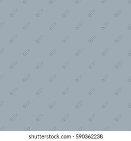 Seamless geometric pattern with incline outline surfboard on grey background
