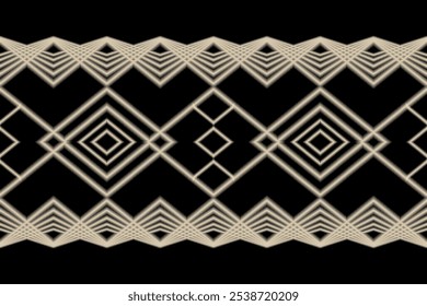 Nahtloses geometrisches Muster, einschließlich Stammesdesign, ethnisches Motiv, Navajo Indianer im amerikanischen Stil und andere ethnische Gruppen, Ikat-Stil. Sie können die Hintergrundfarbe oder die Farbe ändern.