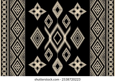 Seamless geometric pattern including tribal design, ethnic motif, Native American style Navajo Indian and other ethnic groups, Ikat style. You can change background color, or color changeable.
