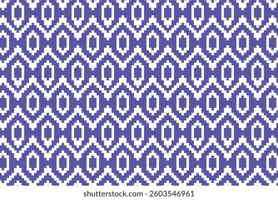 Seamless geometric pattern inspired by traditional tribal designs. Pixel-style symmetry creates a bold and dynamic look, ideal for textiles, wallpapers, wrapping paper, and digital backgrounds.