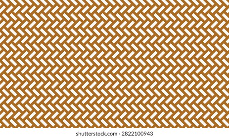 Seamless geometric pattern of interlocking brown rectangles on a white background, abstract graphic element