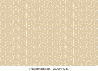 Seamless geometric pattern with interlocking hexagonal shapes forming a dynamic and modern abstract design. Ideal for backgrounds, wallpapers, textiles, and decorative applications.