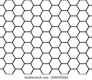 Seamless geometric pattern of intersecting lines creating hexagons. An ornament for texture, textiles and simple backgrounds. Flat style.