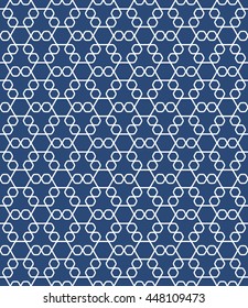 Seamless Geometric Pattern of Islamic Style.
