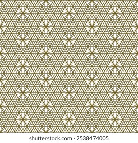 Nahtloses geometrisches Muster im japanischen Stil Kumiko zaiku 