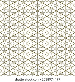 Nahtloses geometrisches Muster im japanischen Stil Kumiko zaiku 