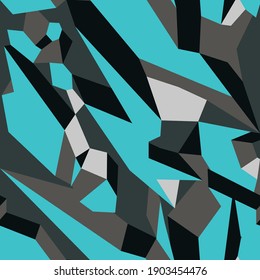 Seamless geometric pattern. Kamo abstract of figures. Racing background. Print on vinyl and decal. Vector illustration