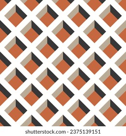 Seamless geometric pattern. Lattice. Color print.