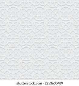 Seamless geometric pattern with light grey background, Vector Illustration