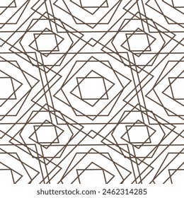 Seamless geometric pattern with lines.