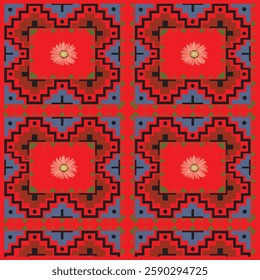 seamless geometric pattern with lines