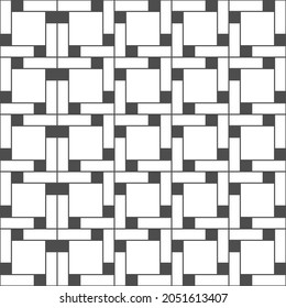 seamless geometric pattern of lines and squares for texture, textiles, banners and creative design. Flat style.