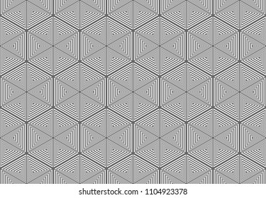 Seamless geometric pattern. Lines texture. Vector art.