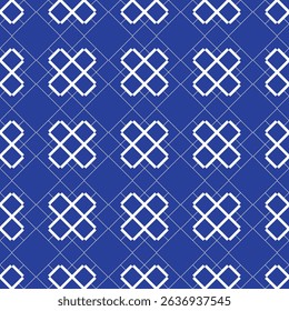 seamless geometric pattern made in illustrator, in two color schemes