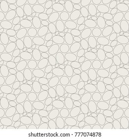 Seamless geometric pattern, many eggs nicely arranged on light brown background, stripes abstract template, vector illustration