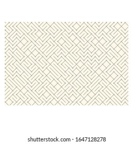 Seamless Geometric Pattern of Maze with Oblique Lines, Generative Art
