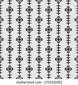 Seamless Geometric Pattern | Minimal Design | Monochrome Background Pattern | Vector