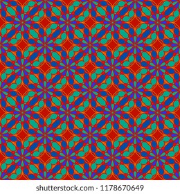 Seamless geometric pattern. Seamless modern abstract background of geometric shapes. Mosaic geometric background. Template for your design tile, wallpaper, fabric, textile, cover. Vector illustra