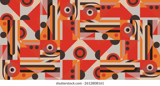 Seamless geometric pattern in modern abstract style. Vector illustration