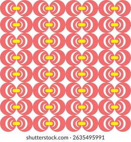 Padrão geométrico contínuo com formas abstratas modernas, perfeito para fundos, têxteis, papéis de parede, branding e projetos de design digital. Design editável de alta qualidade para uso versátil.