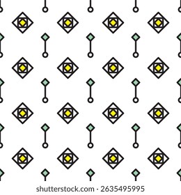 Seamless geometric pattern with modern abstract shapes, perfect for backgrounds, textiles, wallpapers, branding, and digital design projects. High-quality editable design for versatile use.