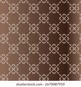 Fondo marrón abstracto moderno del patrón geométrico inconsútil para la Ilustración vectorial de empaquetado del diseño superficial del desgaste casero de la tela