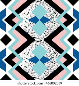 Seamless geometric pattern in modern abstract style