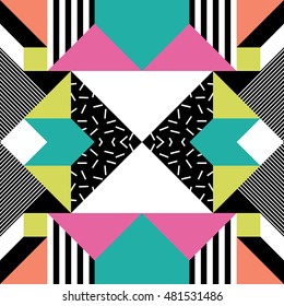 Seamless geometric pattern in modern abstract style