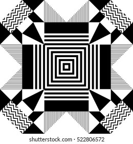 Seamless geometric pattern in modern abstract style