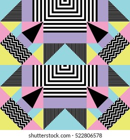 Seamless geometric pattern in modern abstract style