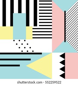 Seamless geometric pattern in modern abstract style