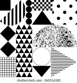 Patrón geométrico sin inconvenientes en estilo abstracto moderno