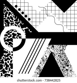 Seamless geometric pattern in modern abstract style