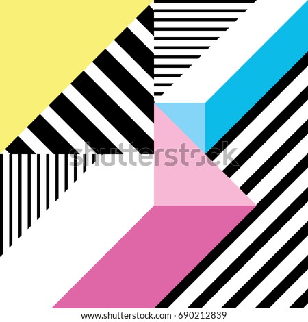 Seamless geometric pattern in modern abstract style