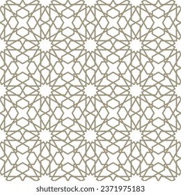 Seamless geometric pattern with a modern Arabic and Islamic style