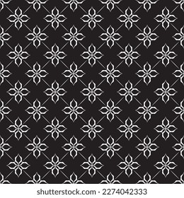 nahtloses geometrisches Muster. moderner schwarz-weißer Hintergrund, Abstraktion, Vektorhintergrund, Illustration